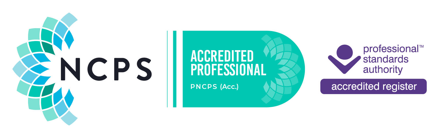 Professional Accredited Member of The National Counselling & Pscyhotherapy Society: NCS18-06005